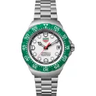 Tag Heuer Formula 1 Solargraph orologio da uomo WBY111E.BA0042, quadrante bianco, cinturino in acciaio inossidabile argento